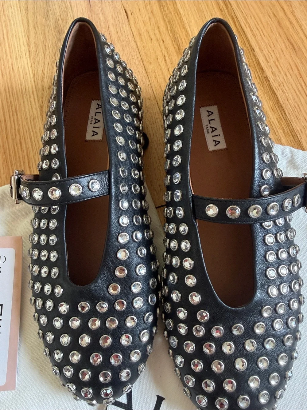 Alaia stud ballet Maryjane ballet flat size 40